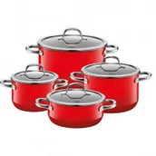 Zestawy garnków i patelni - Silit Zestaw 4cz. Passion Red 21.0929.7093 - miniaturka - grafika 1