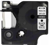 Taśmy do drukarek barwiące - Dymo Aimotech Taśma zamiennik do 19mm/7m biała czarny nadruk D1 45803 A45803 - miniaturka - grafika 1