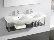 Umywalki - Bathco Hannover 132x48,5 H1006 - miniaturka - grafika 1