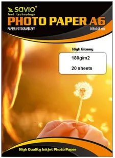 Elmak SAVIO PA-01 A6 180/20 blysk - Papier do drukarek - miniaturka - grafika 2