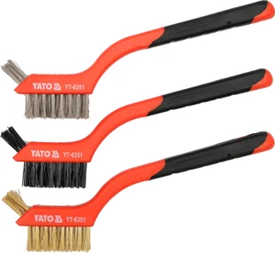 Yato Szczotki druciane 3 szt. YT-6351 - Dłuta - miniaturka - grafika 7