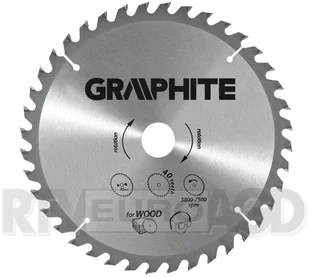 Graphite tarcza do drewna 165mm 30 zębów widia do aluminium 57H654 - Tarcze do pił - miniaturka - grafika 3