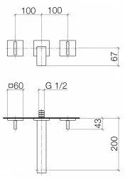 Dornbracht Mem 3671278208 - Baterie podtynkowe - miniaturka - grafika 2