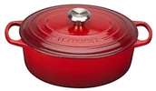 Naczynia żaroodporne - Le Creuset Signature brytfanna owalna, 31cm, czerwony, 31 cm 21178310602430 - miniaturka - grafika 1