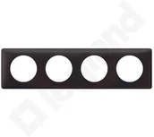 Klawisze i ramki - Legrand 066744 CELIANE RAMKA BAZALTOWA X4 POZ/PION - miniaturka - grafika 1