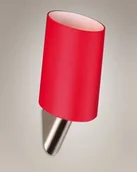 Lampy ścienne - Maxlight nowoczesna szklana LAMPA ścienna OPRAWA Kinkiet DO łazienki KAKADU W0071 Nikiel czerwony - miniaturka - grafika 1