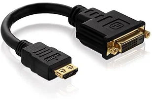 Purelink PI060 seria PureInstall HDMI / DVI adapter HDMI A męski na DVI-D (24 + 1-pin) żeński certyfikowany wysoka prędkość 0,1 m 4260134119160 - Adaptery i przejściówki - miniaturka - grafika 2