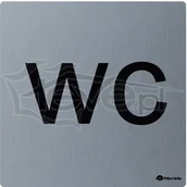 Systemy ekspozycyjne i znaki informacyjne - Merida Piktogram - WC - ze stali nierdzewnej, firmy - GSM012 - miniaturka - grafika 1