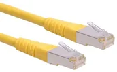 Kable miedziane - Rotronic ROLINE S/FTP-(PiMF-) Patch Cable Kat.6, żółty 7611990190904 - miniaturka - grafika 1