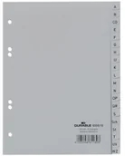 Przekładki do segregatorów - DURABLE Przekładka PP A5 szare, nadrukowane indeksy, A-Z, 20 części - miniaturka - grafika 1