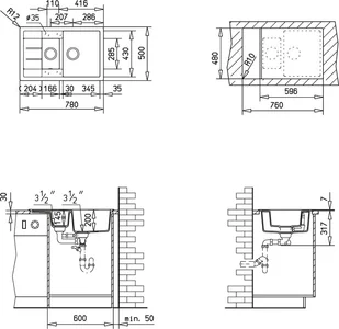 Teka ASTRAL 60 B-TG ALUMINIUM 88955 - Zlewozmywaki - miniaturka - grafika 2