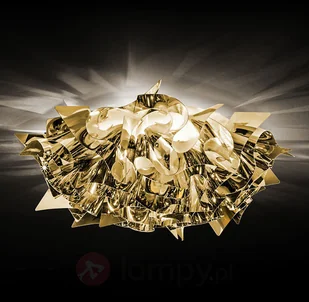 Slamp Złota designerska lampa sufitowa VELI, 53 cm - Lampy sufitowe Slamp Złota designerska lampa sufitowa VELI, 53 cm - Lampy sufitowe - miniaturka - grafika 2