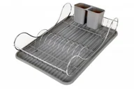 Suszarki do naczyń - Odelo SUSZARKA DO NACZYŃ Z OCIEKACZEM 43 X 32 SZARA OD1318S OD1318S - miniaturka - grafika 1