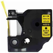 Taśmy do drukarek barwiące - Dymo Aimotech Taśma zamiennik do 12mm/7m żółta czarny nadruk D1 45018 A45018 - miniaturka - grafika 1