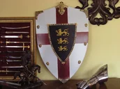 Repliki - akcesoria - Płatnerze hiszpańscy RYCERSKA TARCZA RYSZARDA LWIE SERCE - miniaturka - grafika 1