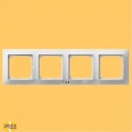 Klawisze i ramki - Ospel Impresja Modul Ramka Poczwórna do łączników IP-44 RH-4Y/00 - miniaturka - grafika 1