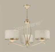 Lampy sufitowe - Jupiter KASZMIR Ecru 3 zwis - Żyrandol/lampa wisząca 3x E27 (max 60W) 1274-KS3 - miniaturka - grafika 1