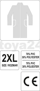 VOREL PŁASZCZ PRZECIWDESZCZOWY ROZ.XXL - Odzież robocza - miniaturka - grafika 2