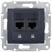 Gniazdka elektryczne - Schneider Sedna Gniazdo Komputer kategorii 6 - Grafitowy - SDN4700170 - miniaturka - grafika 1