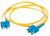 Kable miedziane - C2G SC-SC 1 m 9/125 OS1 Duplex Single Mode włókien PCW kabli światłowodowych, żółty 3 m 85570 - miniaturka - grafika 1