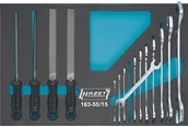Klucze i nasadki - Hazet Zestaw narzędzi klucze maszynowe płaskie dwustronne pilniki 163-55/15 163-55/15 - miniaturka - grafika 1