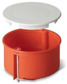Puszki elektryczne i akcesoria - Elektro-Plast Puszka podtynkowa 70 do karton-gipsu z pokrywą 0204-00 pomarańczowa - miniaturka - grafika 1