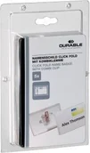 Identyfikatory - Durable CLICK FOLD Identyfikator 54x90 mm z kombi klipem - miniaturka - grafika 1