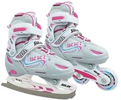 Łyżwy - SULOV Sulov Dziewcząt Łyżwy 2 V1 Ikki, Biały, S (B-IKKIG-DUO-S) - miniaturka - grafika 1