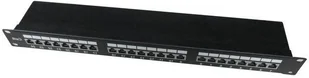 Gembird Patch panel 24 1U 19 Kat.6 ekran z funkcją organizacji kabli czarn (NPP-C624-002) - Panele krosownicze - miniaturka - grafika 3