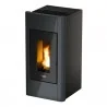 Wkłady kominkowe - Cadel piecyk na pelet Sweet Air antracyt 6,7 kW - miniaturka - grafika 1