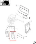 Części i akcesoria do maszyn rolniczych - CNH SZYBA PRZEDNIA DOLNA LEWA 82001923 - miniaturka - grafika 1
