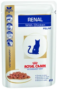 Royal Canin Veterinary Diet Feline Renal Kurczak Saszetka 85g - Mokra karma dla kotów - miniaturka - grafika 2