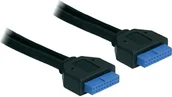 Kable USB - Delock Kabel USB 3.0 83124 [1x Złącze żeńskie USB 3.0 19-pin - 1x Złącze żeńskie - miniaturka - grafika 1