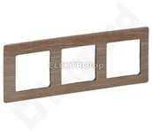 Klawisze i ramki - Legrand 754183VALENA LIFE RAMKA X3 DĄB - miniaturka - grafika 1