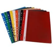 Szkolne artykuły papiernicze - Biurfol Skoroszyt A4 zawieszany twardy pomarańczowy - miniaturka - grafika 1