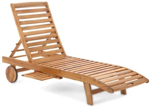 Home&Garden Home Garden LEŻANKA DREWNIANA AKACJA LUX 454499 454499 - Leżaki ogrodowe - miniaturka - grafika 5