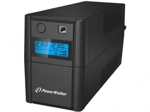 PowerWalker UPS LINE-INTERACTIVE 850VA 2X SCHUKO, RJ11 IN/OUT, USB, LCD VI850SELCD-SCHUKO - Zasilacze awaryjne UPS - miniaturka - grafika 3