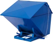Szafki biurowe - AJ Kontener wywrotka z pokrywą 2000 L niebieski 305046 - miniaturka - grafika 1