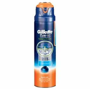 Gillette Fusion Proglide Sensitive Shave Gel 2in1 170ml M Żel do golenia Ocean Breeze - Kosmetyki do golenia - miniaturka - grafika 2