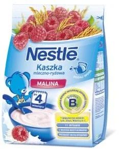 Nestle Kaszka mleczno-ryżowa malina po 4 miesiącu 230g - Kaszki dla dzieci - miniaturka - grafika 3