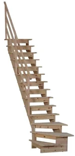 Kornik Schody młynarskie MP MAX ZĘBINOWE ZABIEGOWE LEWE - Schody strychowe - miniaturka - grafika 3