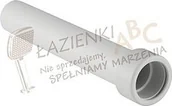 Syfony - Geberit Przedłużka króćca odpływowego z nakrętką przyłączeniową biała 50cm d40 1 - miniaturka - grafika 1