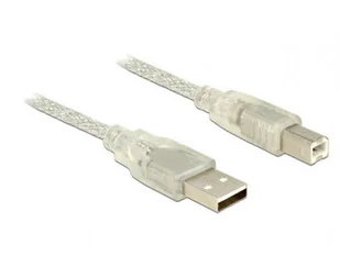 Delock Kabel USB AM-BM USB 2.0 5m przezroczysty KKDOKUBU0650 [6040101] - Kable USB - miniaturka - grafika 3
