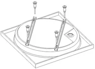 Nogi i stelaże do brodzików - Sanplast STB-001 stelaż do brodzika 194-STB-001 - miniaturka - grafika 1