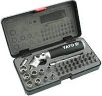 YATO ZESTAW WKRĘTAK Z GRZECHOTKĄ 42 CZĘŚCI YT-2806 - Pozostałe narzędzia ogrodowe - miniaturka - grafika 2