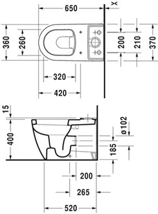 Duravit Me by Starck 2170090000 - Miski WC - miniaturka - grafika 2