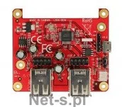 Adaptery i przejściówki - Delock Karta RASPBERRY PI USB Micro BF / USB Pin Header -> 4x USB AF (62650) - miniaturka - grafika 1