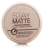 Pudry do twarzy - Rimmel Stay Matte Pressed Powder matujący Puder 003 Peach Glow - miniaturka - grafika 1