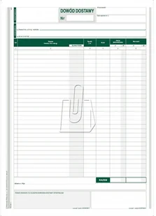 Michalczyk&Prokop Dowód dostawy A4 wielokopia (315-1) - Druki akcydensowe - miniaturka - grafika 2