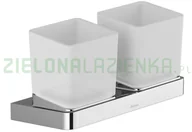 Akcesoria łazienkowe - Ravak Komplet kubków z uchwytem chrom 10° X07P322 - miniaturka - grafika 1